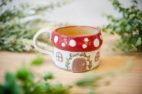 COZY NIGHT! mushroom mug!