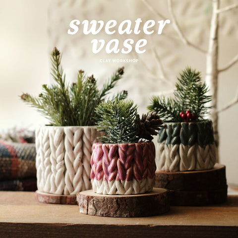 January | Sweater Vase